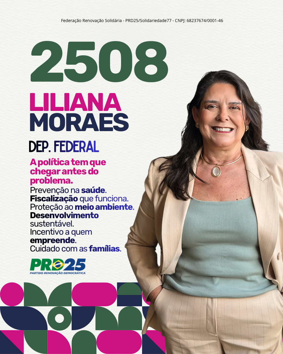 Liliana Moraes, candidata a Deputada Federal